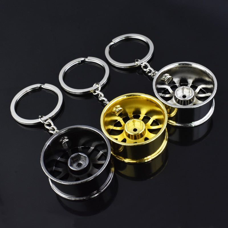 Wholesale Car Modified Wheel Hub Metal Keychain
